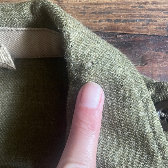 Vintage 1952 Bomber Jacket Olive Green Men's Military Jacket - Picture 4 of 14